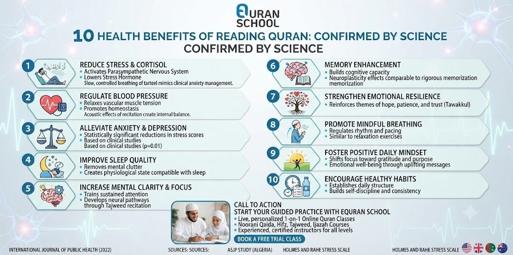 10 Health Benefits of Reading Quran Confirm By Science