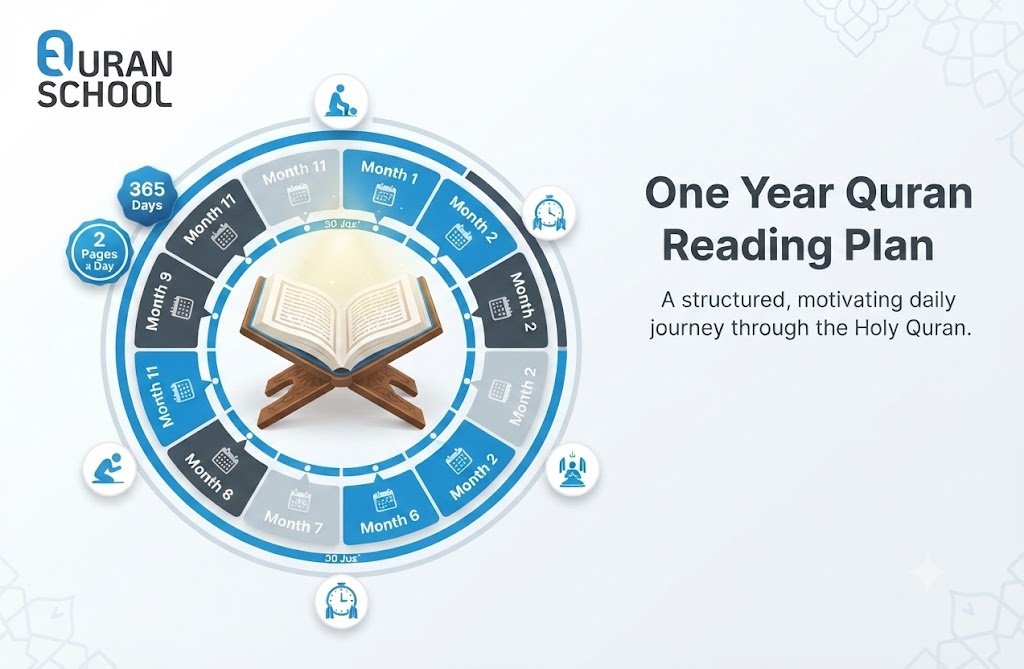One Year Quran Reading Plan: Read the Entire Quran in 1 Year