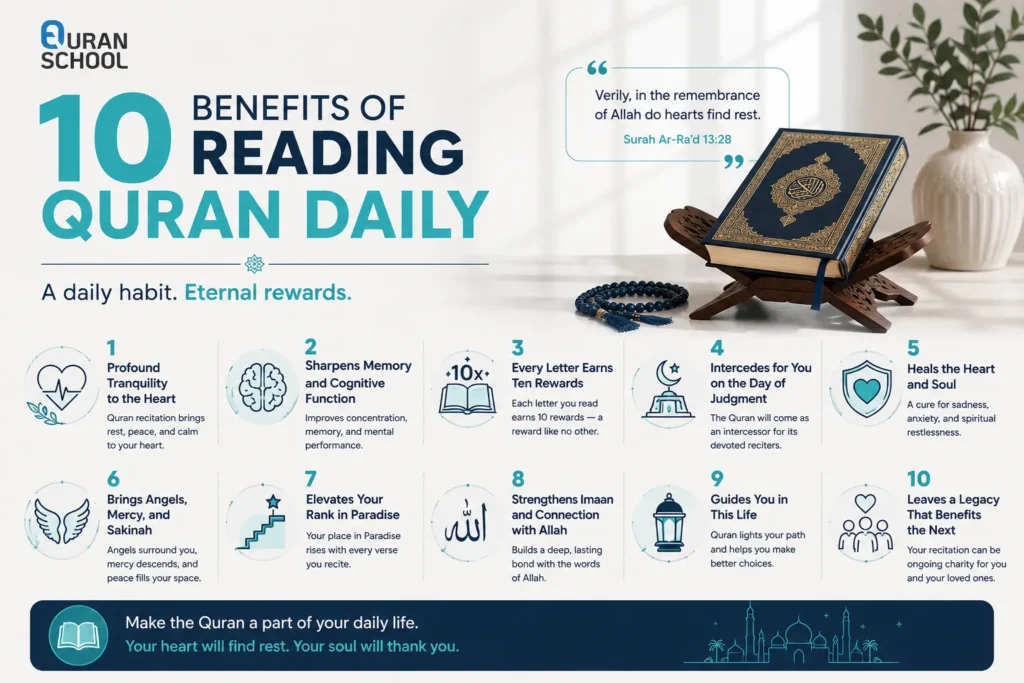 10 Benefits Of Reading Quran Daily