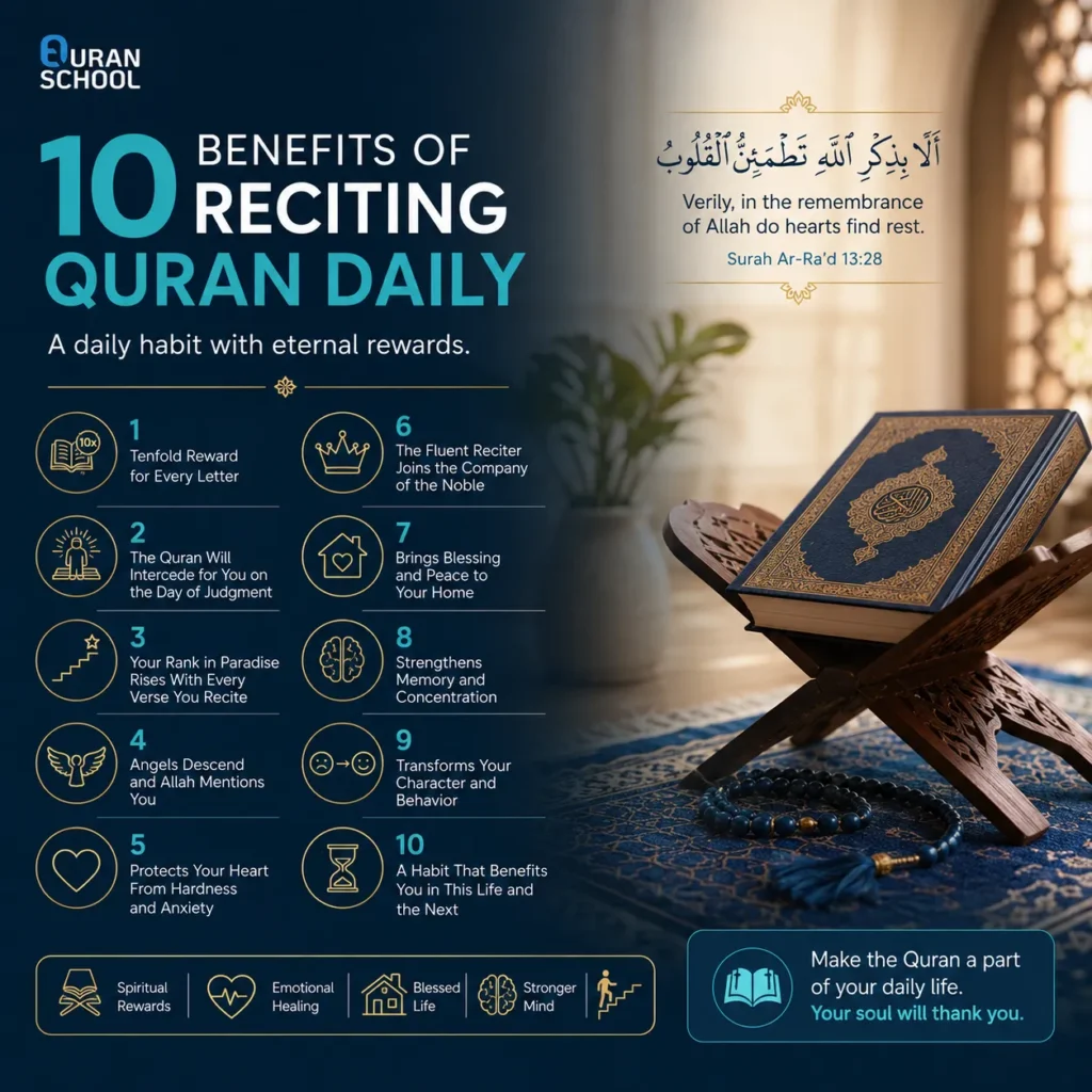 10 Benefits Of Reciting Quran Daily