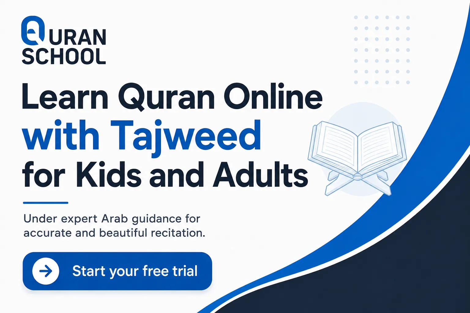 Learn Quran Online with Tajweed for Kids and Adults